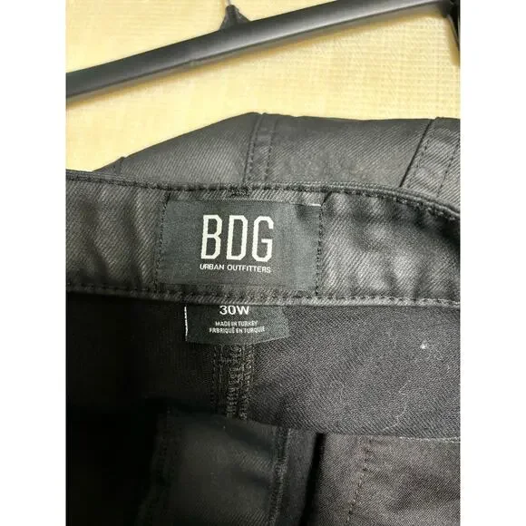 Urban Outfitters Baggy Jeans Womens Size 30W Black High Rise Denim Stretch Y2K - Picture 3 of 11